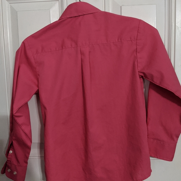 Pink Young Kings Button Up Shirt w/ Tie 8 - Picture 5 of 5